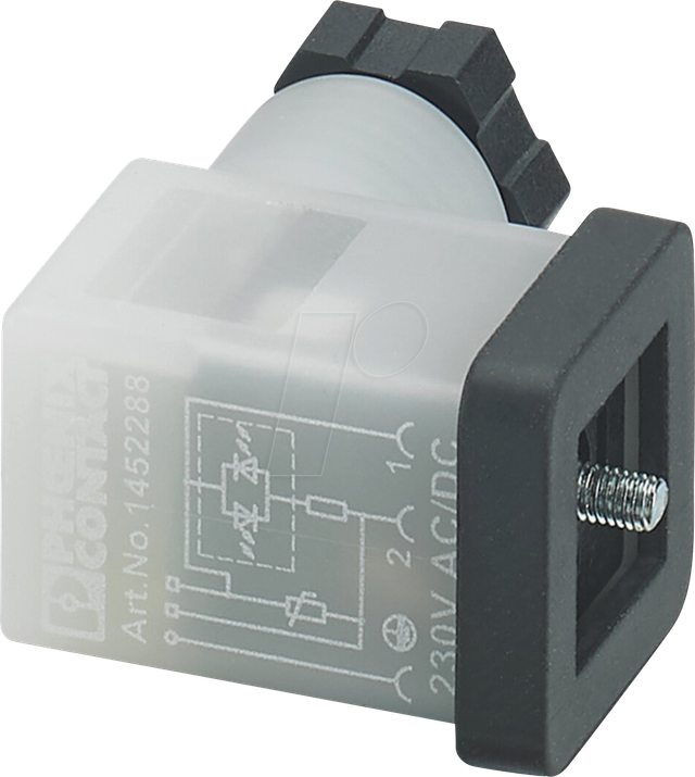 PHOE 1452314 - Ventilstecker, 3-pol, Gewindeart Kopf CI, 230 V