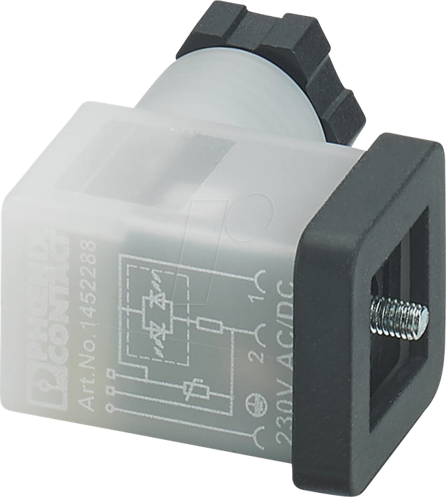 PHOE 1452288 - Ventilstecker, 3-pol, Gewindeart Kopf C, 230 V