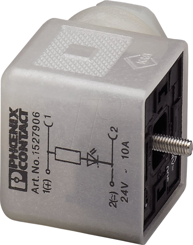 PHOE 1527906 - Ventilstecker, 3-pol, Gewindeart Kopf A, 24 V