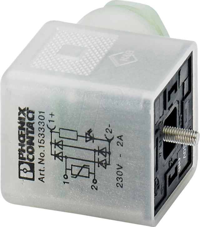 PHOE 1533301 - Ventilstecker, 3-pol, Gewindeart Kopf A, 240 V