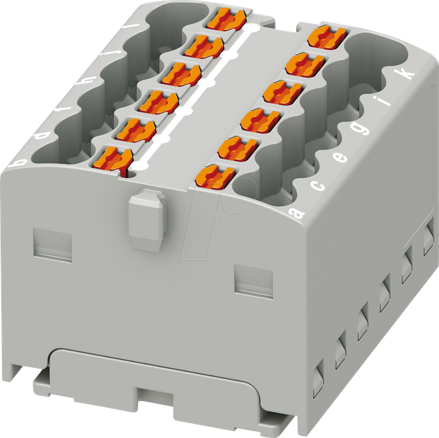 PHOE 3002758 - Verteilerblock PTFIX, 12x1,5, grau