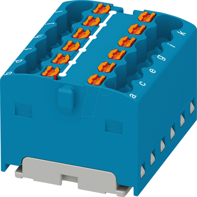 PHOE 3002763 - Verteilerblock PTFIX, 12x1,5, blau
