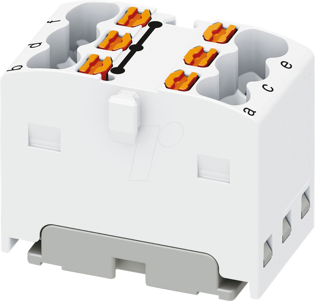 PHOE 3002778 - Verteilerblock PTFIX, 6X1,5, weiß