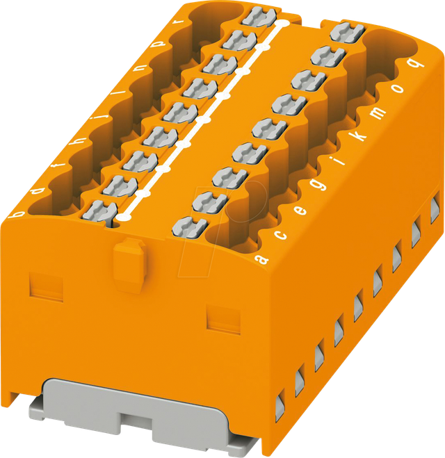 PHOE 3002794 - Verteilerblock PTFIX, 18X1,5, orange
