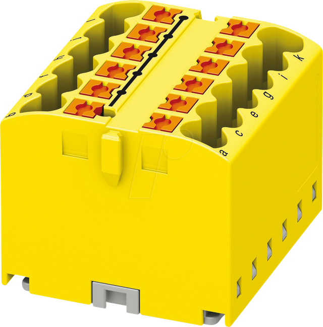 PHOE 3273292 - Verteilerblock PTFIX, 12X2,5, gelb