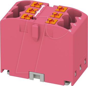 PHOE 3273281 - Verteilerblock PTFIX, 6X2,5, pink