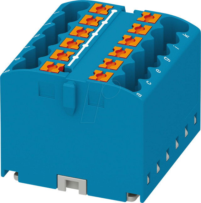 PHOE 3273288 - Verteilerblock PTFIX, 12X2,5, blau