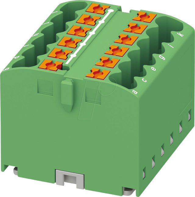 PHOE 3273294 - Verteilerblock PTFIX, 12X2,5, grün