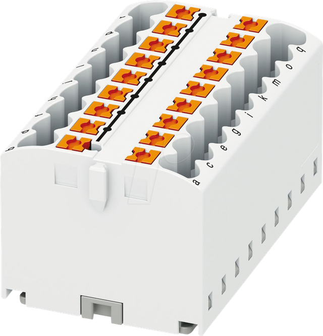 PHOE 3273320 - Verteilerblock PTFIX, 18X2,5, weiß