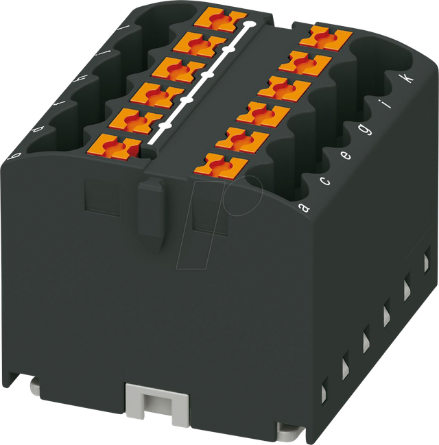 PHOE 3273300 - Verteilerblock PTFIX, 12X2,5, schwarz