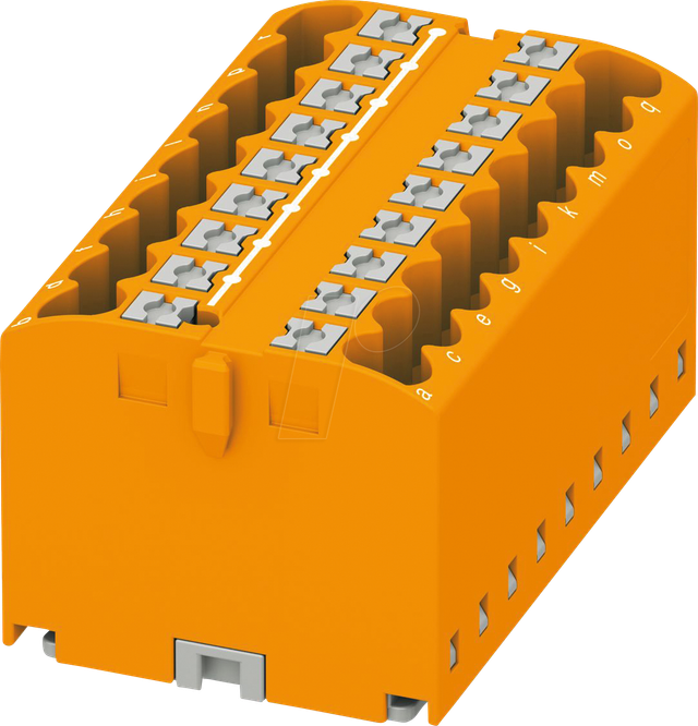 PHOE 3273326 - Verteilerblock PTFIX, 18X2,5, orange