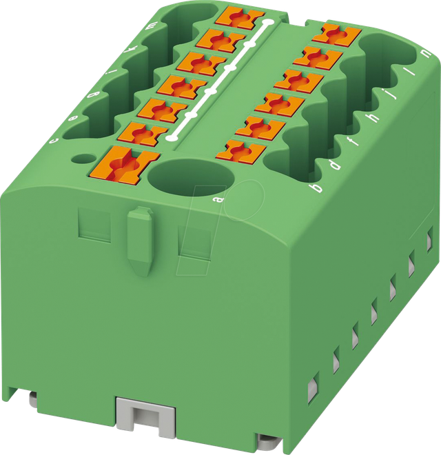PHOE 3273360 - Verteilerblock PTFIX, 12x2,5, grün
