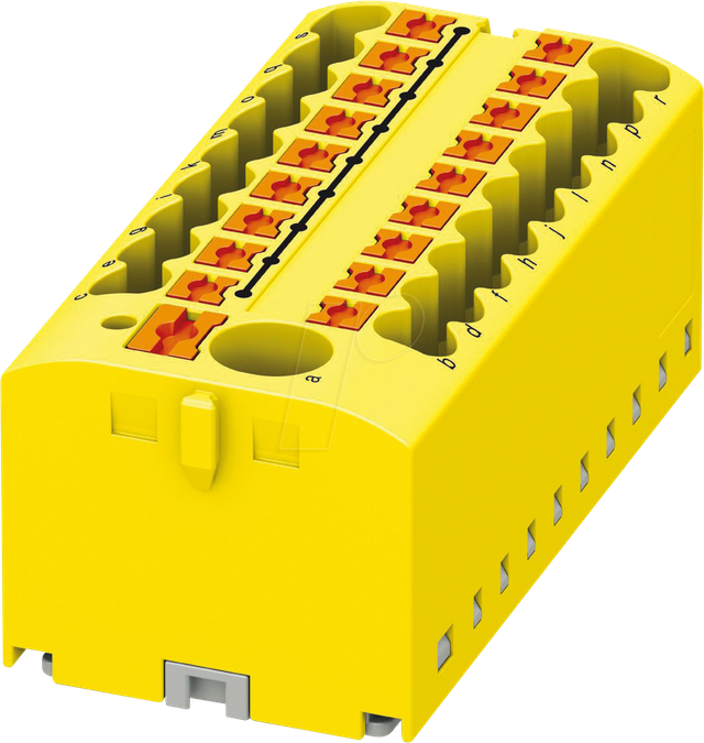 PHOE 3273380 - Verteilerblock - PTFIX 6/18X2,5 gelb