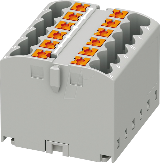 PHOE 3273416 - Verteilerblock PTFIX, 12x2,5, grau