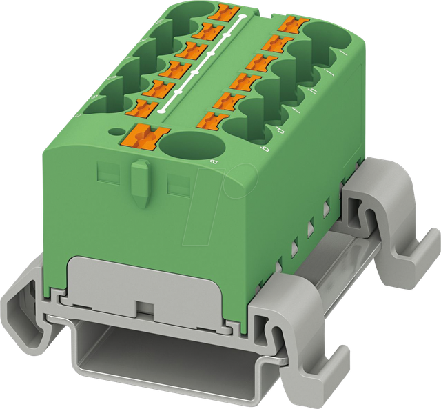 PHOE 3273754 - PTFIX 10/12X4-NS35A GN - Verteilerblock