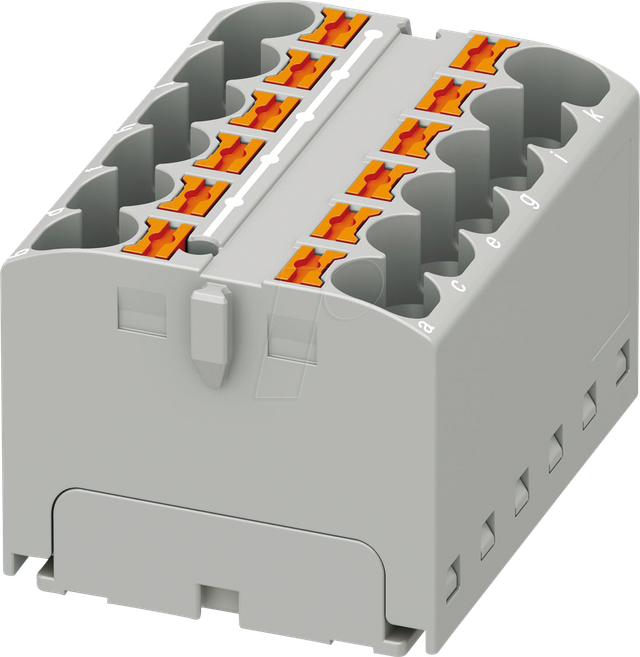 PHOE 3273812 - Verteilerblock PTFIX, 12X4, grau