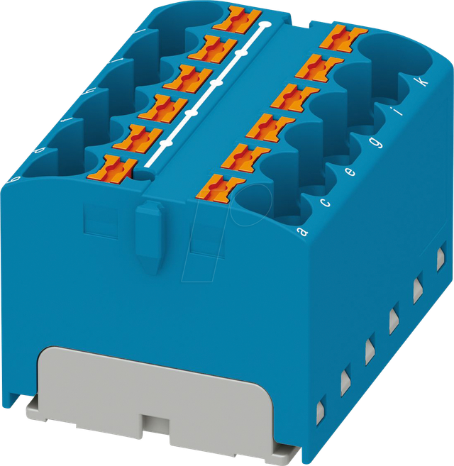 PHOE 3273814 - Verteilerblock PTFIX, 12X4, blau