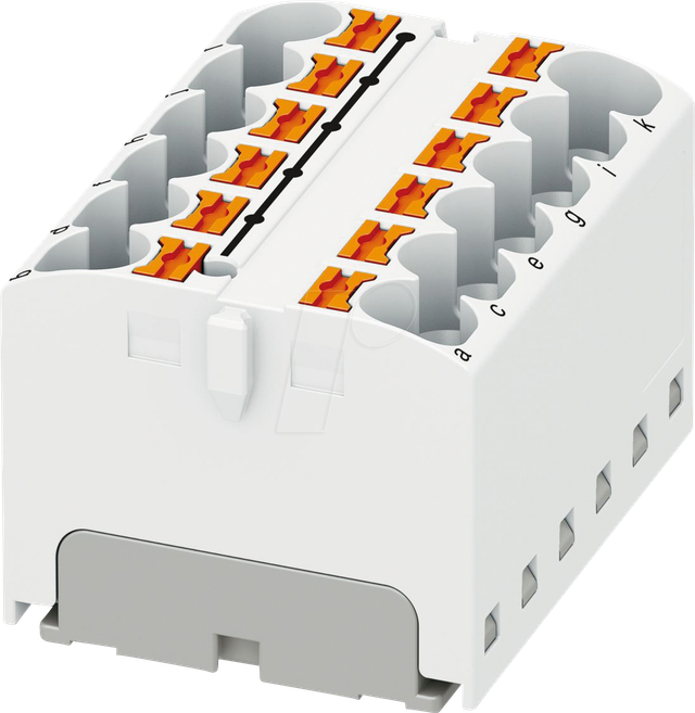 PHOE 3273824 - Verteilerblock PTFIX, 12X4, weiß