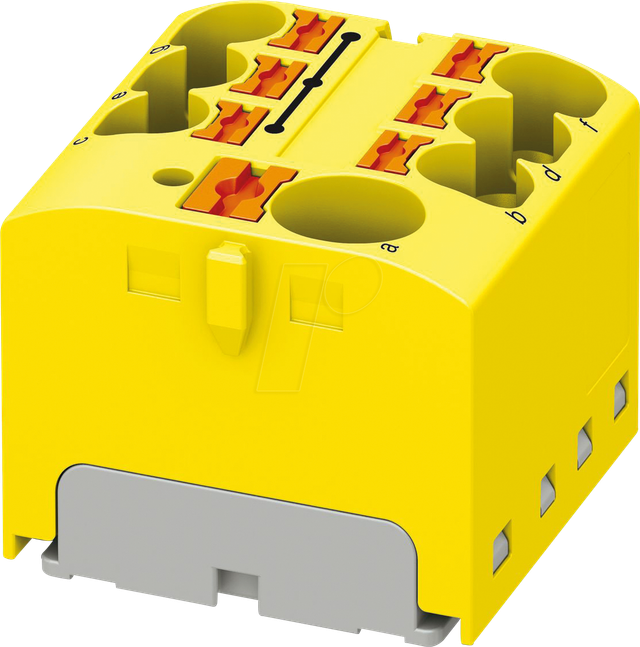 PHOE 3273862 - Verteilerblock PTFIX, 10/6X4, gelb