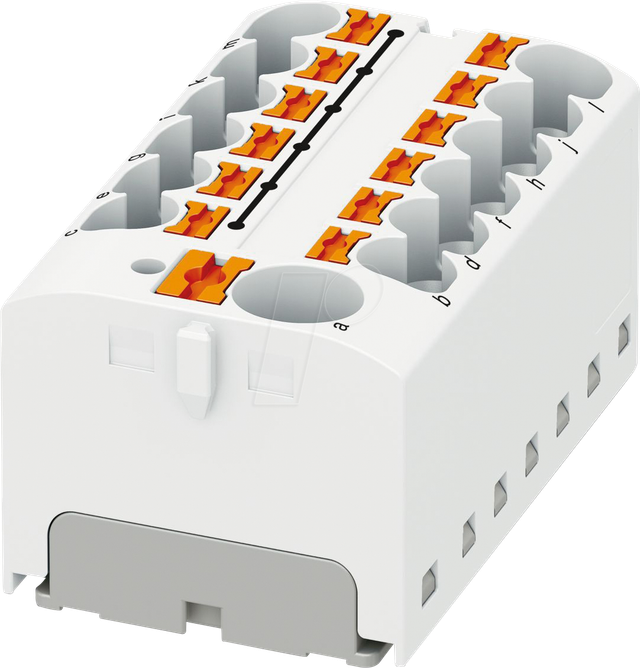 PHOE 3273890 - Verteilerblock PTFIX, 10/12X4, weiß