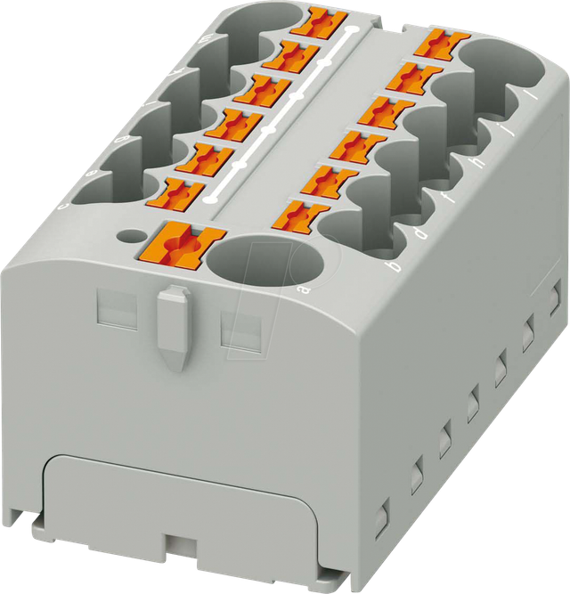 PHOE 3274010 - PTFIX 10/12X4-G GY - Verteilerblock
