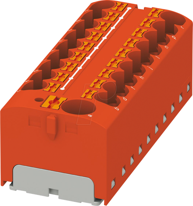 PHOE 3273904 - Verteilerblock PTFIX, 10/18X4, rot
