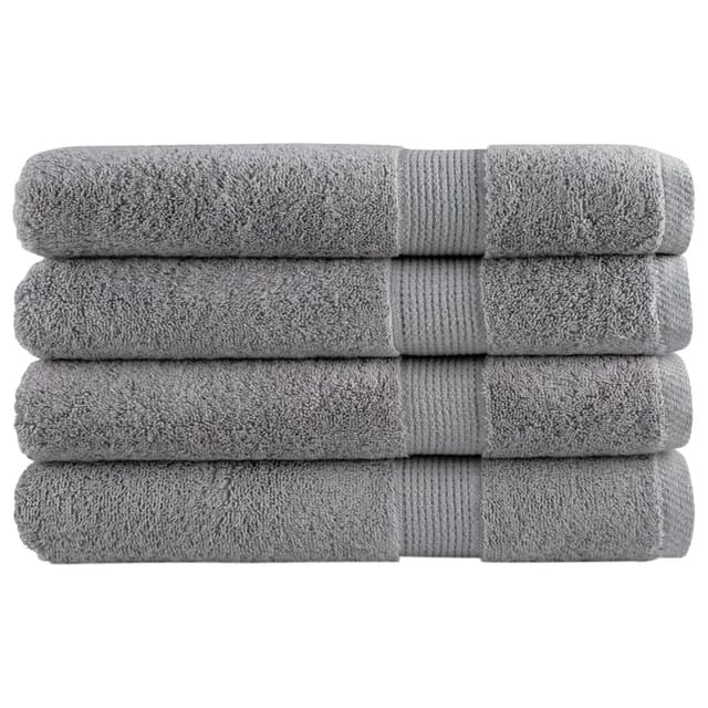 vidaXL Premium-Saunatücher 4 Stk Grau 80x200 cm 600g/m2 100% Baumwolle