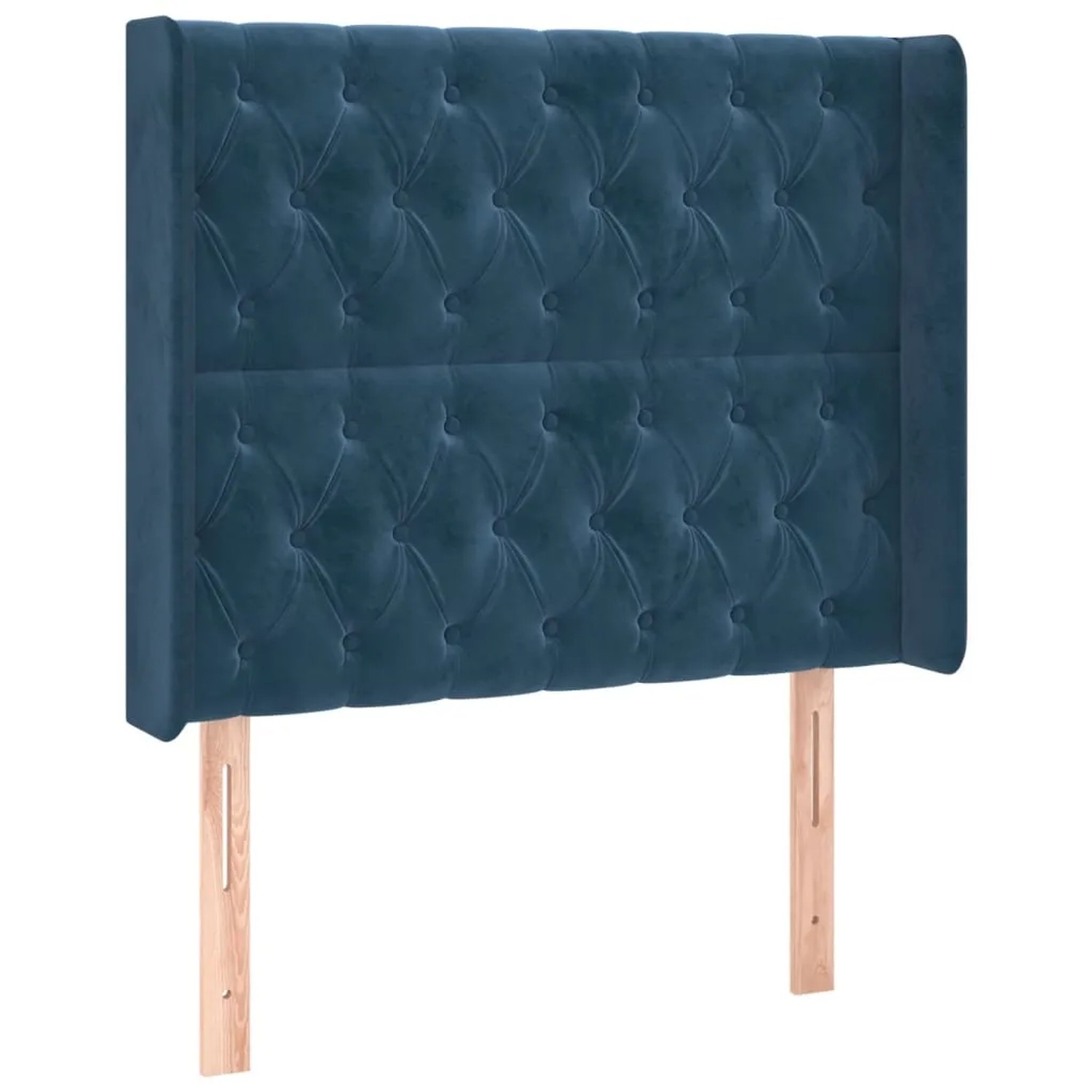 vidaXL LED Kopfteil Dunkelblau 93x16x118/128 cm Samt 3124424