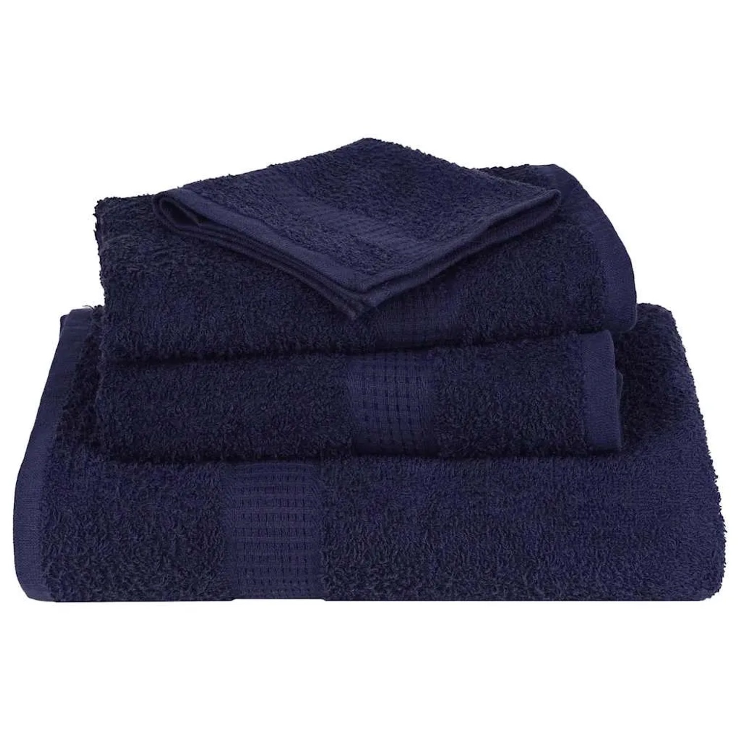 vidaXL Handtücher 2 Stk Marineblau 100x200 cm 360 g/m² 100% Baumwolle 136794