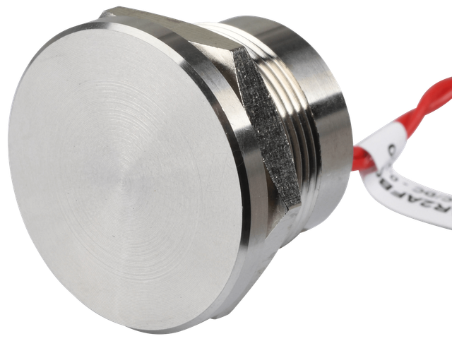 PIEZO22 STAHL - Piezotaster, Ø 28/22 mm, 1x Ein, Edelstahl