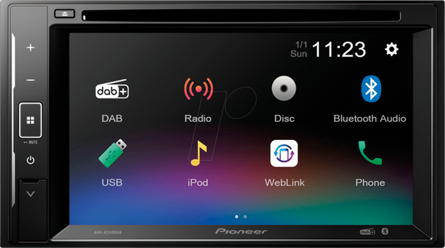 PIO AVH-A240DAB - KFZ - Moniceiver, 6,2'' Touch, 2 DIN, CD/DVD, USB, DAB+, BT