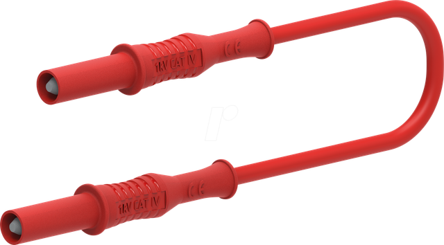 PJP 2310-100R - Messleitung, 0,75 mm², 1,0 m, rot
