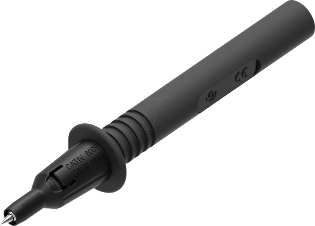PJP 404-IEC-SW - Prüfspitze, mit Schutzkappe, 4 mm, schwarz
