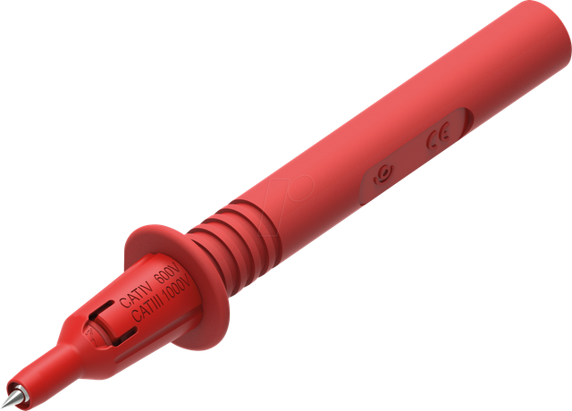 PJP 404-IEC-R - Prüfspitze, mit Schutzkappe, 4 mm, rot