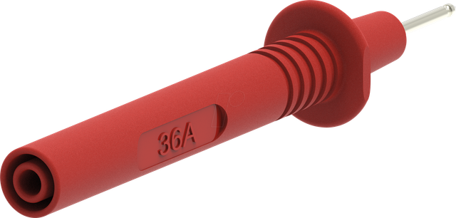 PJP 405-IEC-R - Prüfspitze 2 mm, mit 4 mm Anschluss, rot