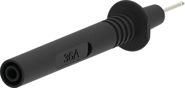 PJP 405-IEC-SW - Prüfspitze 2 mm, mit 4 mm Anschluss, schwarz