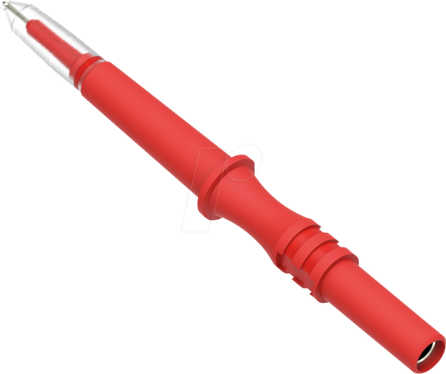 PJP 464-IEC-R - Prüfspitze 0,7 mm, mit 4 mm Anschluss, rot