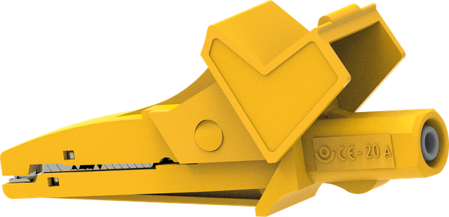 PJP 5004/LM-J - Sicherheits-Krokodilklemme, 4 mm, gelb