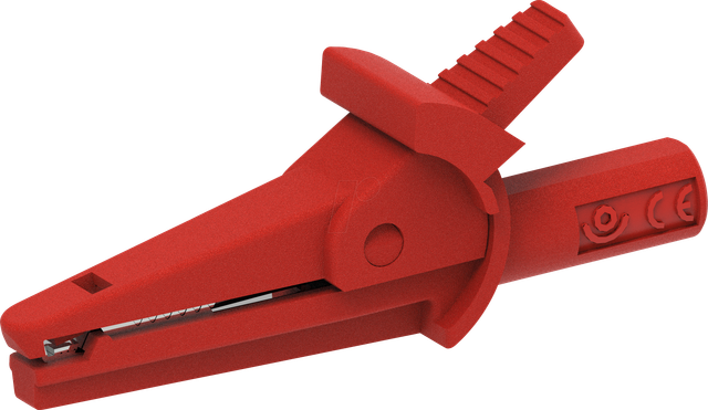PJP 5002/LM-R - Krokodilklemme, 2 mm, rot