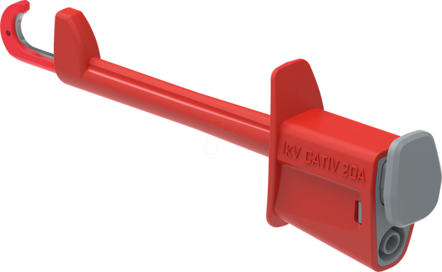 PJP 6001-IV-R - Klemmhaken, 4 mm Anschluss, rot
