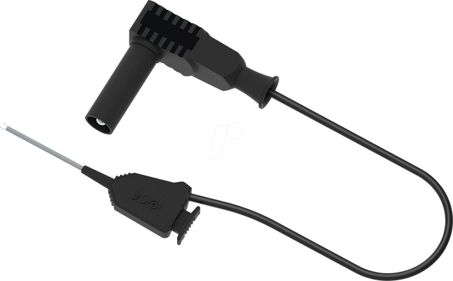 PJP 6606-50SW - Messleitung, 4 mm auf Mini-Klemme, 50 cm, schwarz
