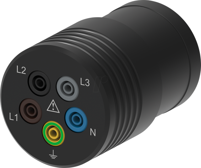PJP ADA TETRA32 - CEE-Messadapter 32 A, 4 mm Buchsen