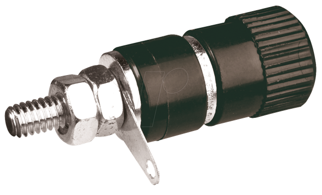 PK 4 SW - Polklemme 4mm, schwarz