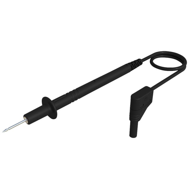 PL 2700 SW SW - Messleitung, 1,0 mm², 1,0 m, schwarz, gesichert, gewinkelt