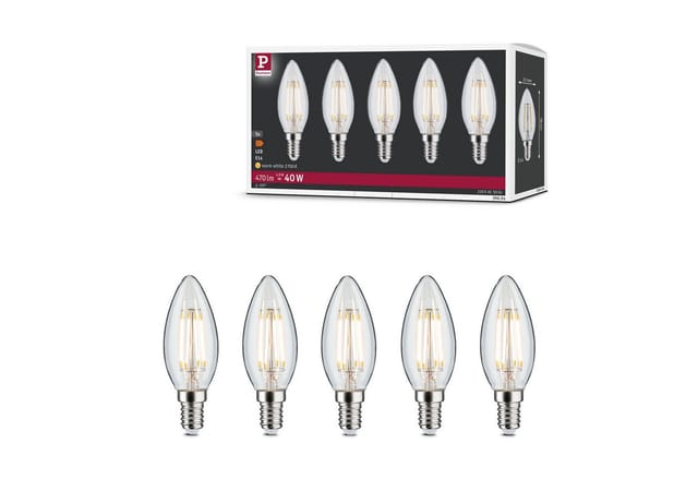PLM 29094 - LED-Filamentlampe E14, 4,8 W, 470 lm, 2700 K, 5er-Pack