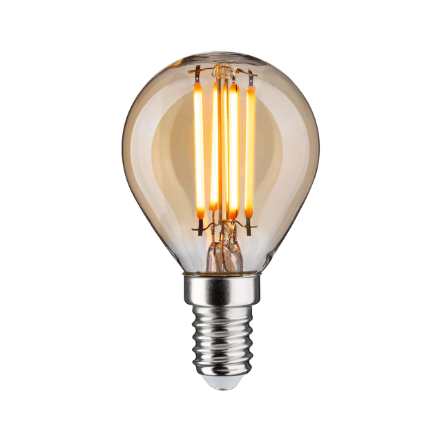 PLM 29190 - LED-Lampe E27, 4,9 W, 450 lm, 1800 K, dimmbar, Filament, gold