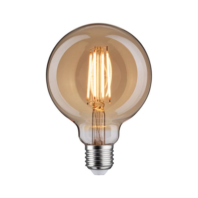 PLM 29189 - LED-Lampe E27, 6 W, 470 lm, 1800 K, dimmbar, Filament, gold