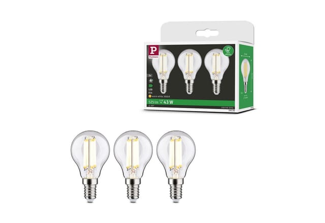 PLM 29200 - LED-Filamentlampe E14, 2,5 W, 525 lm, 3000 K, 3er-Pack