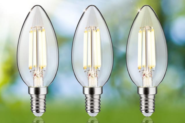 PLM 29199 - LED-Filamentlampe E14, 2,5 W, 525 lm, 3000 K, 3er-Pack