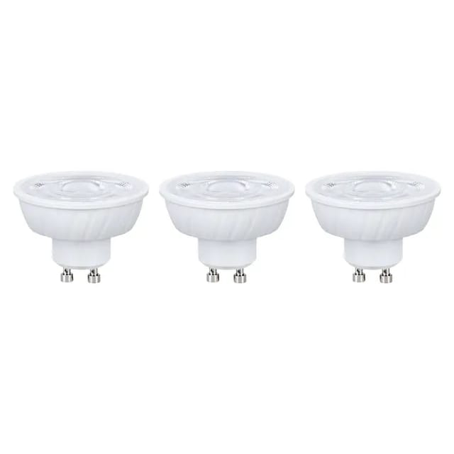 PLM 29268 - LED-Strahler GU10, 4,9 W, 550 lm, 2700 K, 3er-Pack